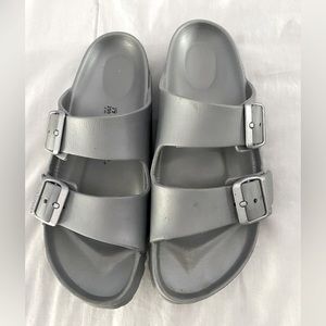 Birkenstock summer sandals.